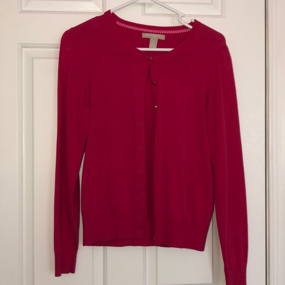 Pink banana republic cardigan